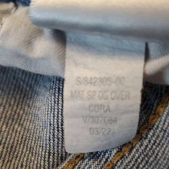 Maternity Old Navy Distressed Overalls Size 14 - Picture 10 of 15